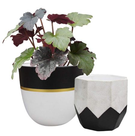  Rivet Modern Geometric Ceramic Planter